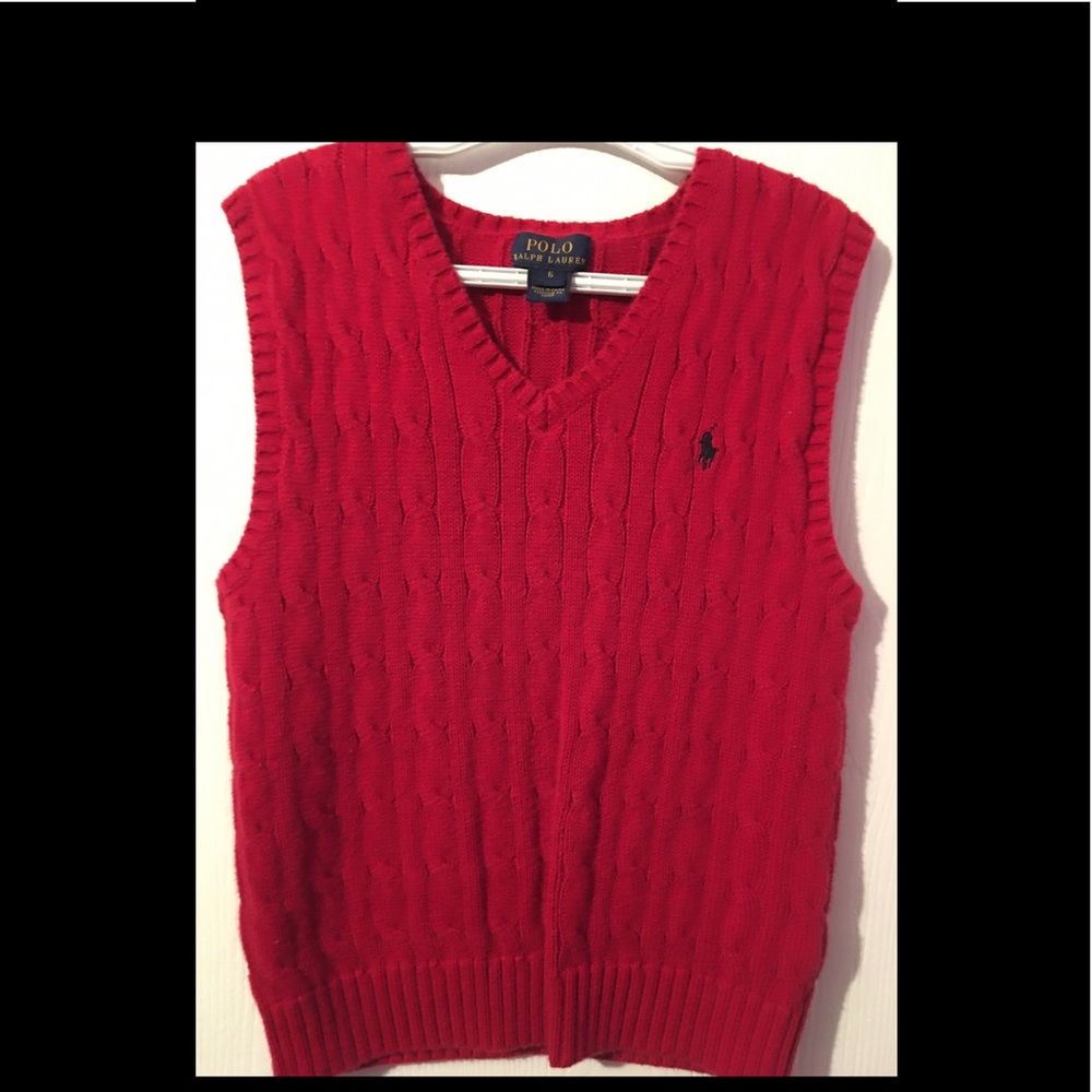 Ralph Lauren Cable- knit cotton sweater vest